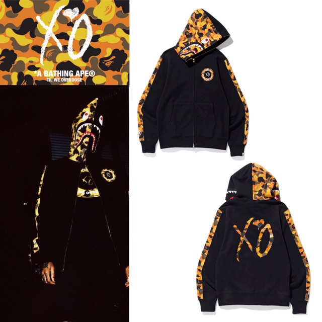 bape shark hoodie xo