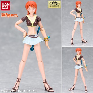 Model Figma งานแท้ Original แมวทอง Bandai One Piece วันพีซ เต็มพิกัดสลัดจอมลุย วันพีช Nami นามิ