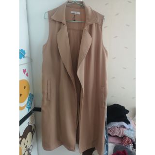 เสื้อคลุมตัวยาว​ สีน้ำตาล​ ใหม่​ freesize