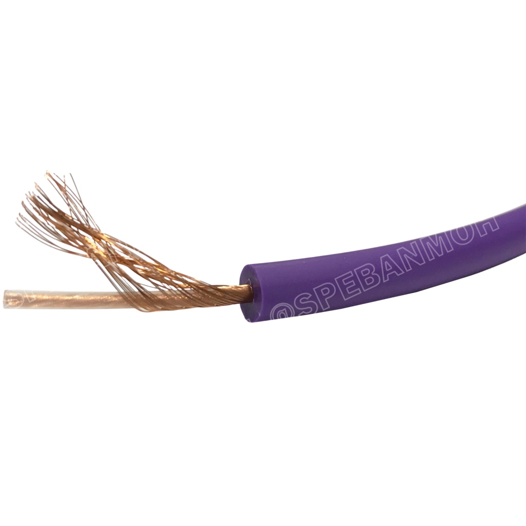 [ 2 เมตร ] JSL-085 ม่วง Purple สายไมค์โมโน 6mm Mono Microphone Cable รุ่น JSL-085 Mono Cable Unbalance สายไมค์โครโฟนไ...