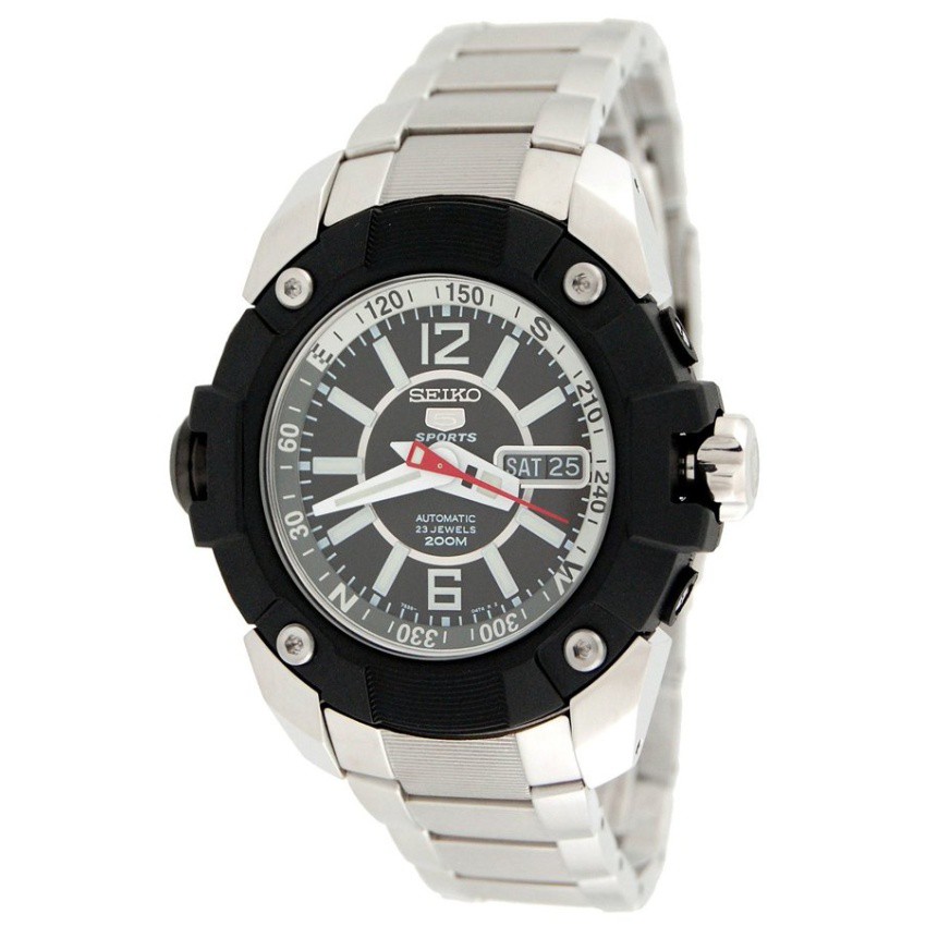Seiko 5 Sports Diver's Automatic Watch นาฬิกาข้อมือผู้ชาย สีเงิน รุ่นSKZ261K1