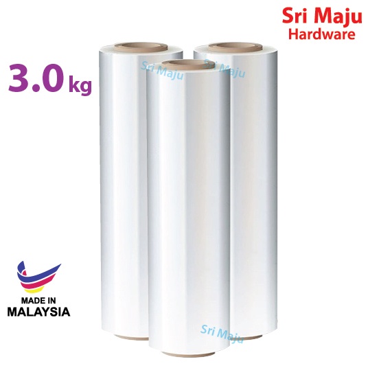 Maju T4-5030 ฟิล์มยืดคุณภาพ 3.0 กก. x 1 ม้วน Secure Wrapping Parcel กระเป๋าเดินทาง Cling Shrink Packing Plastik Wrap