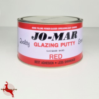 สีโป๊ว แดง แห้งเร็ว โจมาร์ JO-MAR Glazing Putty 1kg