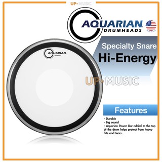 🥁หนังกลอง Hi-Energy by Aquarian USA💯