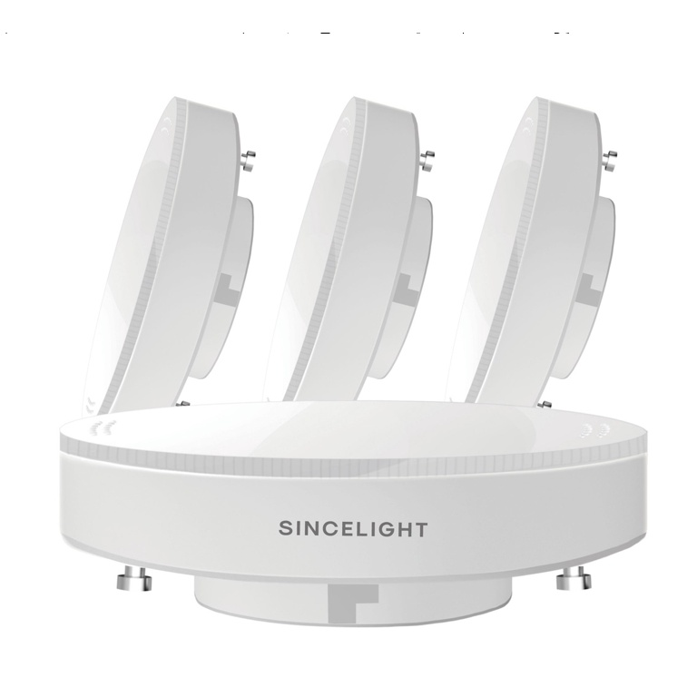 Sincelight หลอดไฟสะท้อนแสงตู้ LED GX53, เทียบเท่า 7W (50-60W), ปรับให้เข้ากับการติดตั้ง GX53, ตู้