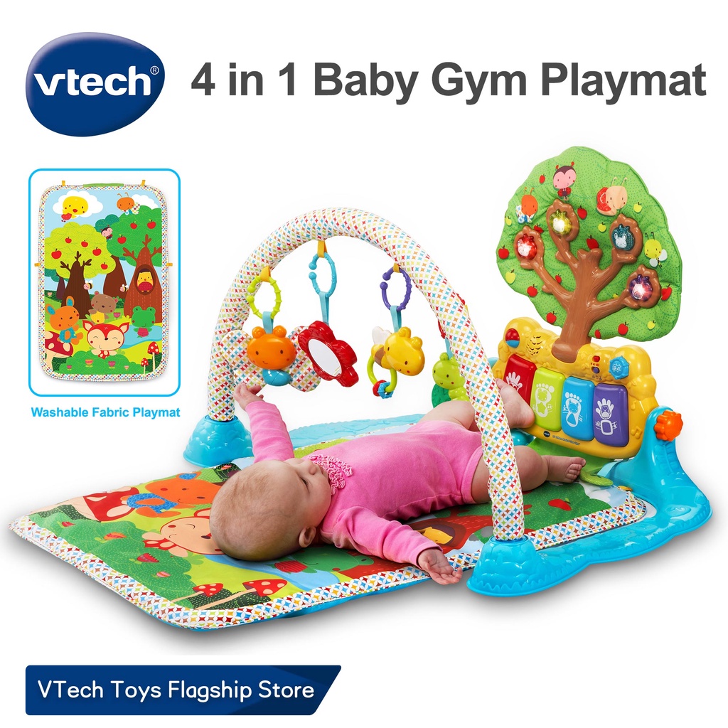 VTech Official Store 4 In 1 New Born Baby Gym Playmat Activity Gym Infant แผ่นรองคลาน เพลยิม เสื่อรองคลาน 0/3 Months
