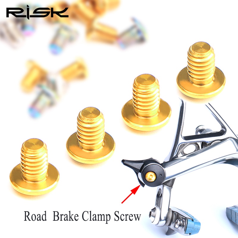 Risk Road Bike C brake Caliper Brake Release Screw Titanium Alloy bolts Bike C Brake Clamp Fixed Screw Fine Adjustment B
