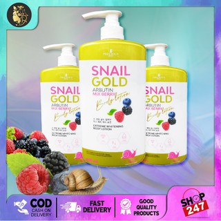 PST Snail Gold Arbutin Mix Berry Body Lotion 500ml
