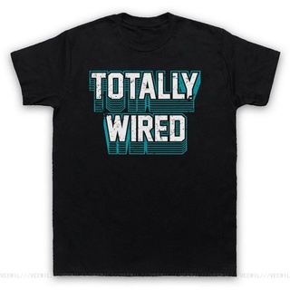 เสื้อยืดโอเวอร์ไซส์GILDAN [อายุ] เสื้อยืดลําลอง ผ้าฝ้าย 100% แขนสั้น พิมพ์ลาย TOTALLY WIRED THE FALL PUNK ROCK MARK BAND