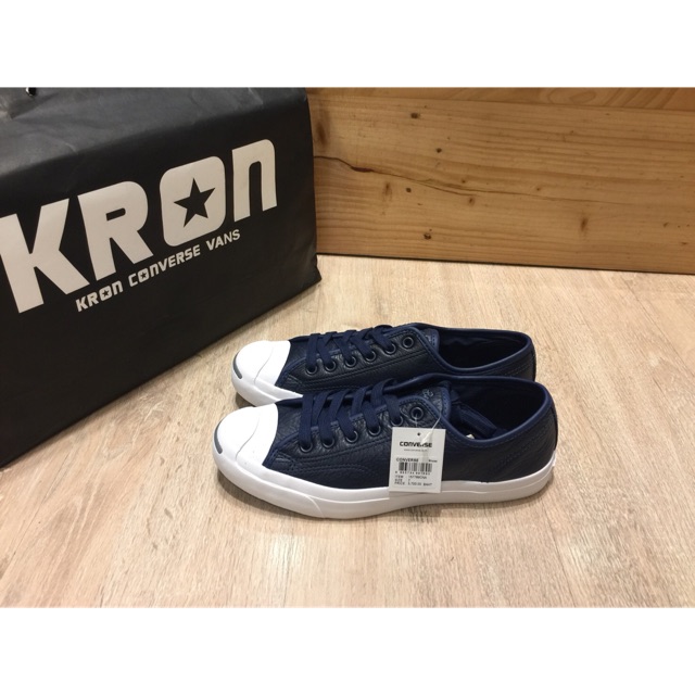 CONVERSE JACK PURCELL LEATHER หนัง NAVY