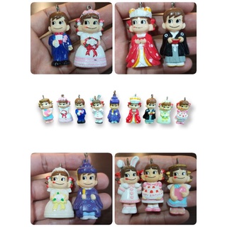 เหมาๆ ตุ๊กตาฟิกเกอร์ Fujiya PEKO จี้พวงงานเก่า ความสูงประมาณ 4.5cm จำนวน 9 ตัว