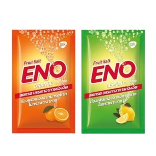 ENO Fruit Salt อีโน ฟรุต ซ้อลต์ ลดอาการ ท้องอืด ท้องเฟ้อ จำนวน 1 ซอง รสส้ม (Orange) 13014 / รสมะนาว (Lemon) 13015