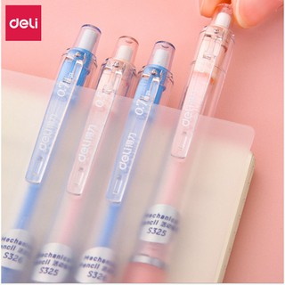 ดินสอกดDeli tricolor automatic pencil三色自动铅笔