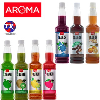 Aroma SQUASH อโรม่า น้ำผลไม้เข้มข้น น้ําเชื่อม 730มล. (หลายรสชาติ)