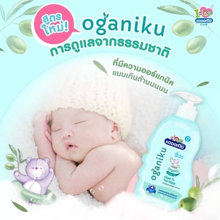 W006-2 KODOMO สบู่และยาสระผมเด็ก โคโดโม โอกานิคุ Oganiku Head to Toe Wash ขวดปั้ม 400 มล.