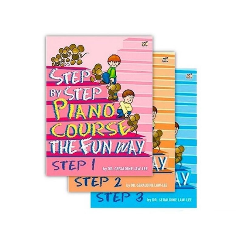 Step By Step Piano Course The Fun Way (Step 1 / Step 2 / Step 3)