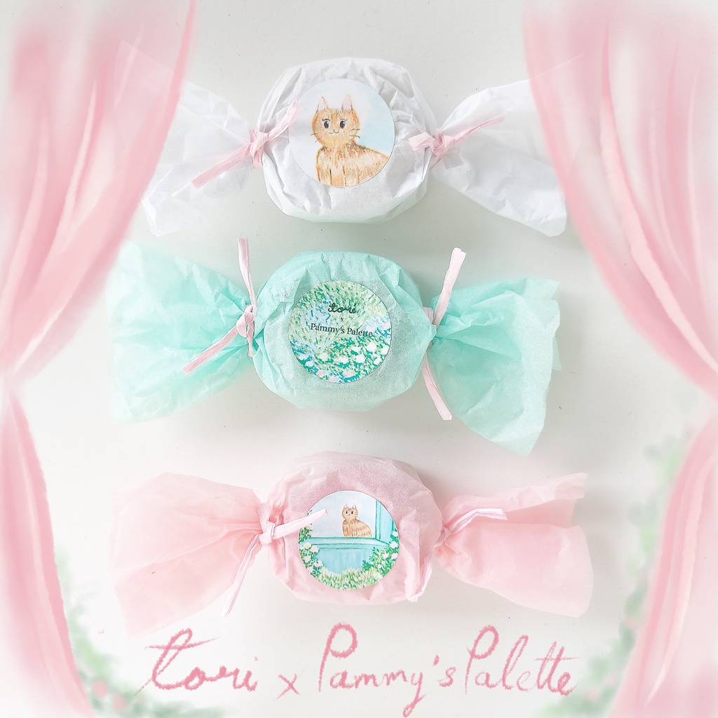 TORIAROMA | Candy x Candle รุ่น Tori x Pammy's Palette เทียนหอมสุ่ม รุ่น Kitten in the rose garden