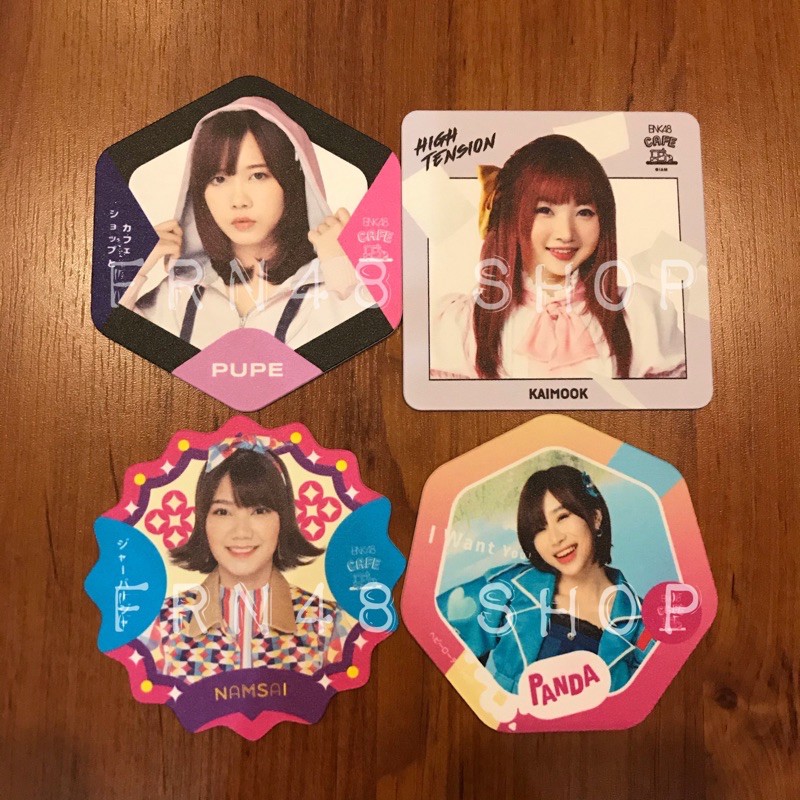 ที่รองแก้ว Beginner, Jabaja, High Tension, Heavy Rotation BNK48 ปูเป้ ไข่มุก น้ำใส แพนด้า Pupe Kaimo