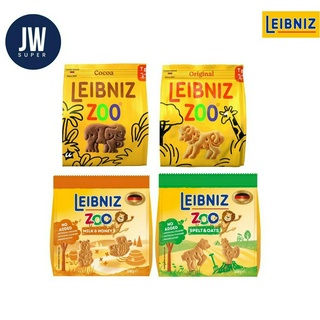 Leibniz zoo Original butter biscuits Cocoa Jungle Milk&amp;Honey Spelt&amp;Oat ขนาด 100 กรัม (g.)มี 4 แบบให้เลือกBBE:02-04/2024