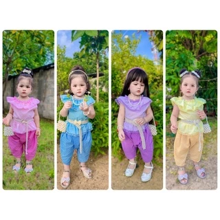 โจงกระเบนเด็ก ชุดไทยเด็ก โจงกระแบเด็กพร้อมส่ง