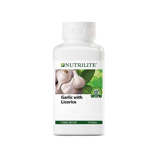 Amway Nutrilite Garlic With Licorice 150 Tablets แอมเวย์ นิวทริไลท์ การ์ลิค กระเทียมอัดเม็ด 150 เม็ด การันตีของแท้