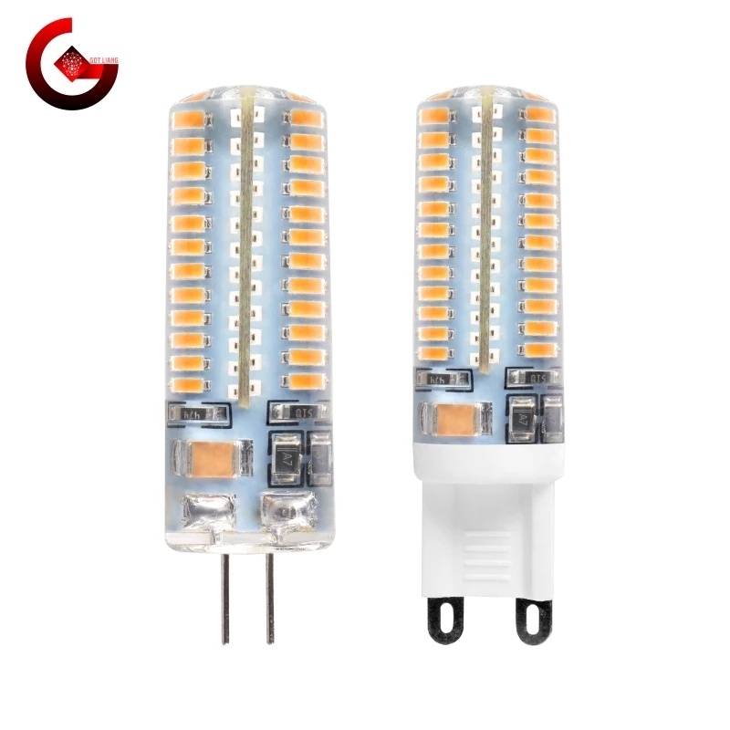 Got Liang หลอดไฟฮาโลเจน LED G4 G9 12V 220V AC DC 1w 2w 3w 4w 5w 6w แบบเปลี่ยน 40w 60w 360 องศา