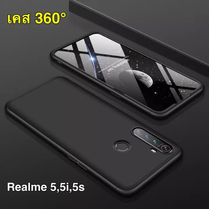 [ส่งจากไทย] Case Realme 5/5S/5i เคสประกบหน้าหลัง แถมฟิล์ม เคสโทรศัพท์ เรียวมี เคส 360° เคสกันกระแทก case Realme 5