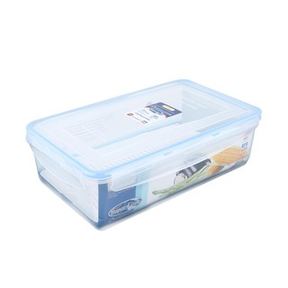 กล่องเก็บอาหาร กล่องใส่อาหาร กล่องอาหารเหลี่ยม SUPER LOCK 3 ลิตร 6814FOOD CONTAINER SUPER LOCK 6814 3L RECTANGLE