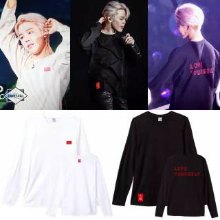 !! เสื้อยืดแขนยาว พิมพ์ลายคอนเสิร์ต Bts Love yourself