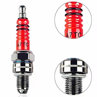 A7TC-หัวเทียนมอเตอร์ไซต์ประสิทธิภาพสูงTriple Electrodeเปลี่ยนสำหรับ50CC-150CC