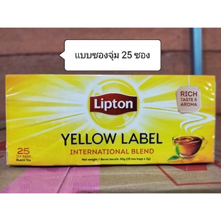 Lipton Tea ชาลิปตัน  แบบซองจุ่ม 25 ซอง ราคาถูกสุดๆ