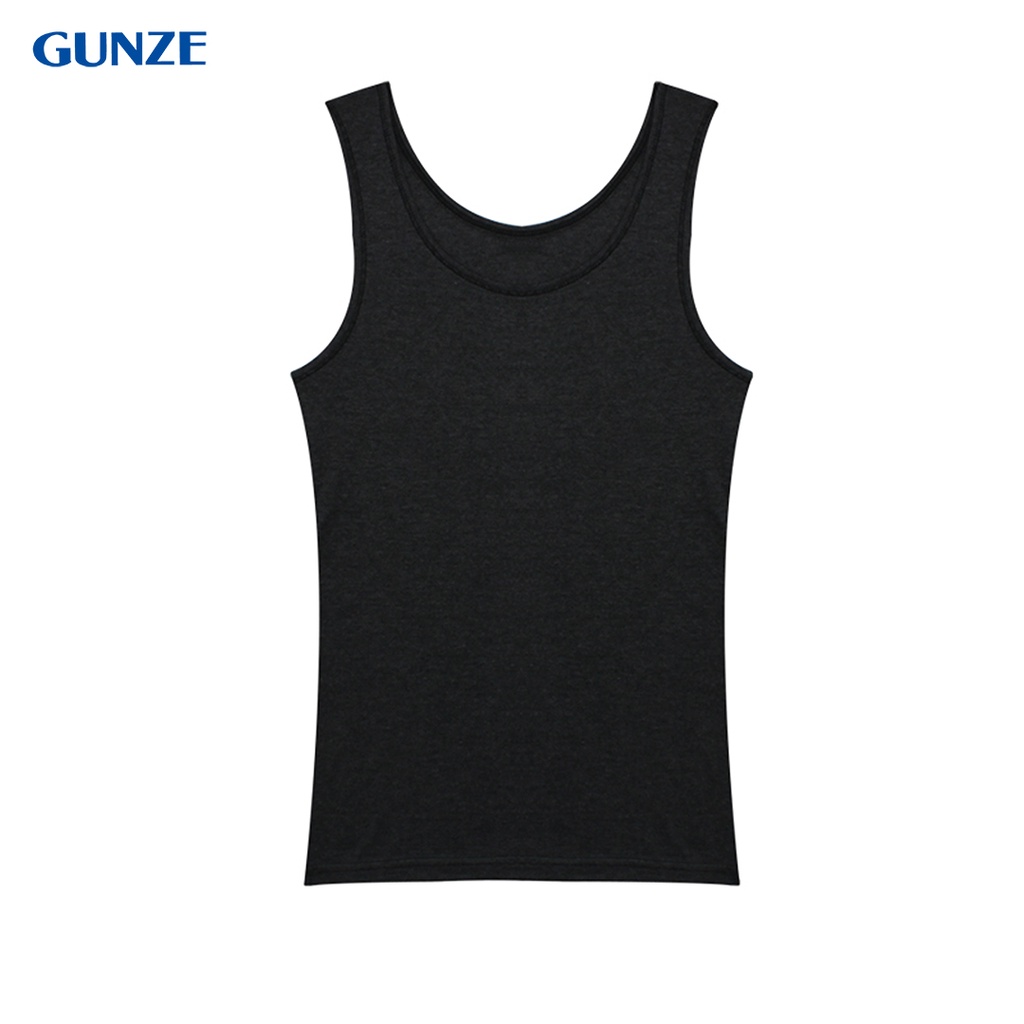 GUNZE กุนเซ่ เสื้อกล้ามผู้หญิง สีดำ Plus-Size รุ่น NH2A09