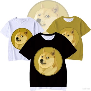 Hot Doge Kabosu เสื้อยืดลําลองแฟชั่นสําหรับ Unisex แขนสั้นคอกลมพิมพ์ลาย Cute Shiba Inu Plus Size