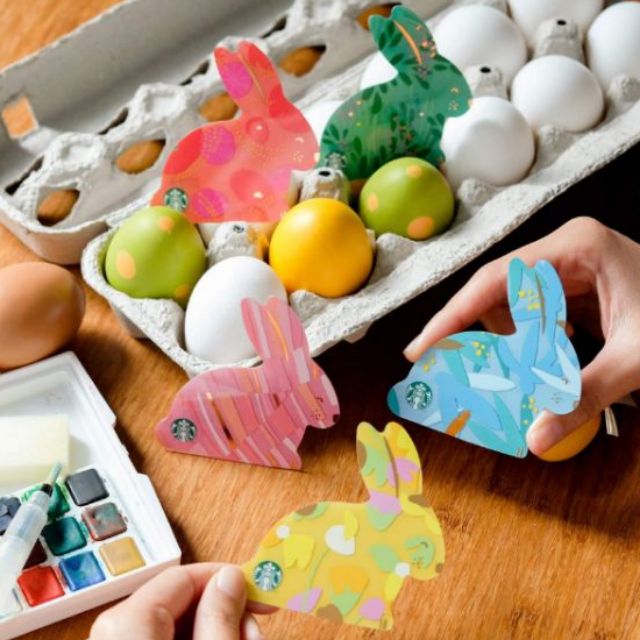 บัตร Starbucks ลายกระต่าย Easter DIECUT (2019) (บัตรเปล่า)