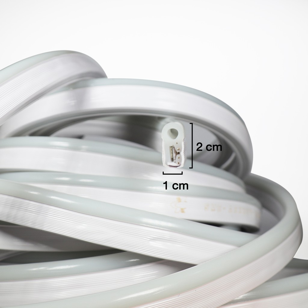 ไฟเส้นเปลี่ยนสีได้ RGB Led Strip Light Neon Flex 220V กันน้ำ ไฟเส้นแต่งห้อง ไฟแถบนีออน RGB 5050 - รูปที่ 5