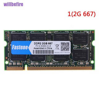 Willbefire หน่วยความจํา 2 gb ddr 2 ชิ้น 2-6400 667 mhz 800 mhz สําหรับแล็ปท็อป