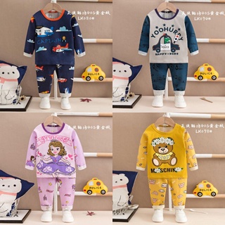 （1-3year）ชุดนอนเด็กชายและเด็กหญิง น่ารัก ชุดนอนเด็กผ้าcotton%  🐻🐰🇹🇭(ส่งจากไทย）