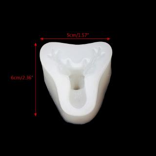 แม่พิมพ์ซิลิโคนรูปกวางคริสต์มาส 3 D สำหรับทำเครื่องประดับ