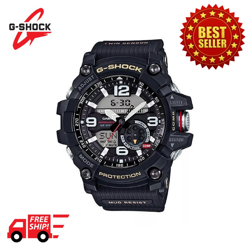 นาฬิกา Casio G-Shock รุ่น GG-1000-1ADR นาฬิกาข้อมือผู้ชาย นาฬิกาสายดำ หน้าจอดำ รุ่นใหม่ Black-Black Clock (15)