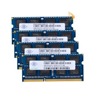 4x Nanya นันยา 8GB 2Rx8 PC3L-12800S DDR3L 1600Mhz SODIMM RAM Laptop Memory แรม โน็ตบุ๊ค