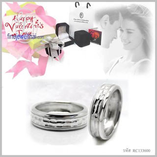 Finejewelthai แหวนคู่-แหวนคู่ทองคำขาว-แหวนทองคำขาว-แหวนแต่งงาน-แหวนหมั้น-Couple-Silver-Ring - Valentine Gift76