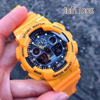 SANDA นาฬิกาข้อมือชาย เครื่องญี่ปุ่น ระบบQuartz hybrid analog digital กันน้ำ ทนทาน และฟังชั่นครบ