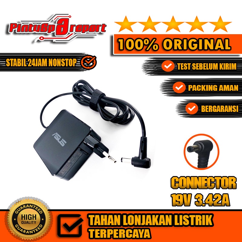 (ของแท้ 19V 3.42A 65W DC5.5*2.5MM) Asus K46C K46CB X455L A44H A45V A43S X454Y X451C X452E X401 X450C