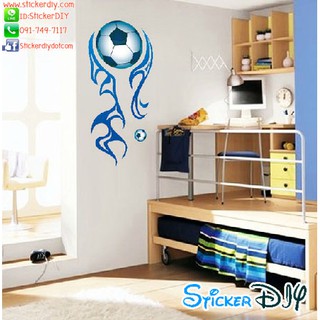 Transparent wall sticker สติ๊กเกอร์ติดผนัง Football Club (กว้าง43cm.xสูง95cm.)