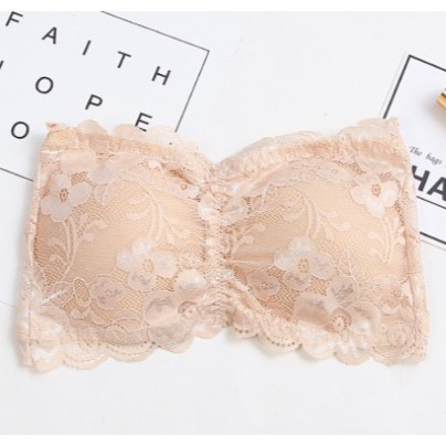 บรา ลูกไม้ น่ารักมาก เกาะอก นิ่ม Soft Lace Tube Top sexy bra คร้อป ท้อป ราคา ถูกที่สุด ดีลบีเคเค แกลเลอรีภาพที่ 6