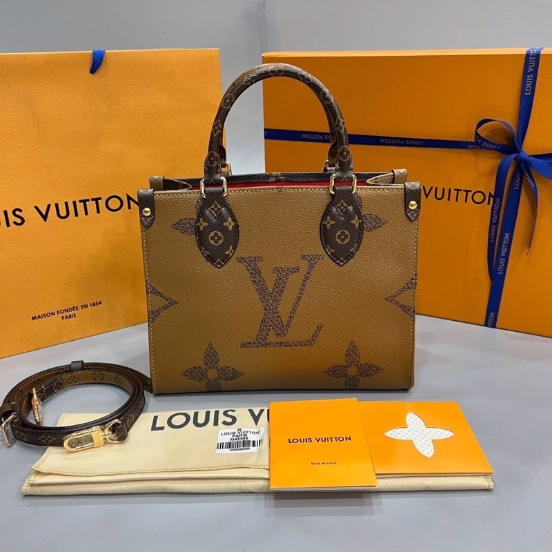 Louis Vuitton onthego / LV on the go  Grad original พร้อมส่ง ภาพถ่ายจากงานจริง Size 25CM free box se