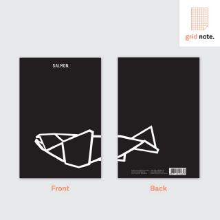 SALMON NOTE. 1 ปกดำ [GRID] : Salmon Books