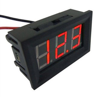 Ready Stock【Tcuteit】 Mini 0.36in DC 2.4V-30V 2-Wire LED Digital Display Panel Battery Voltmeter