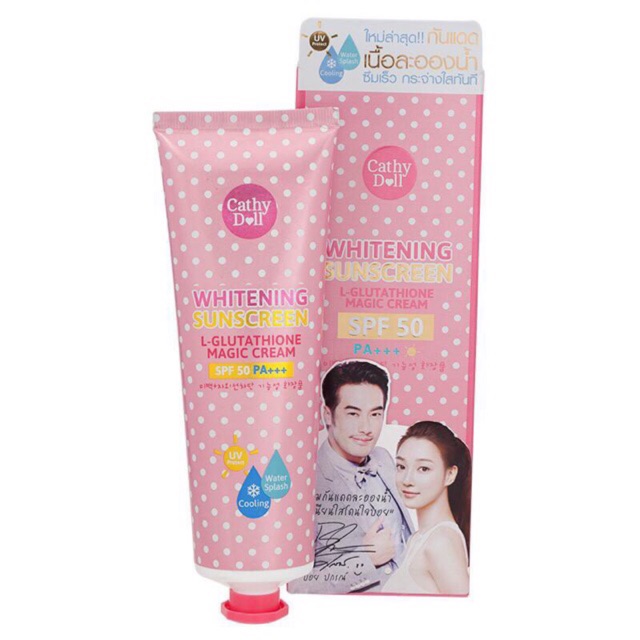 Cathy Doll Whitening Sunscreen L-Glutathione Magic Cream SPF 50 PA++ (138ml,50 ml.)