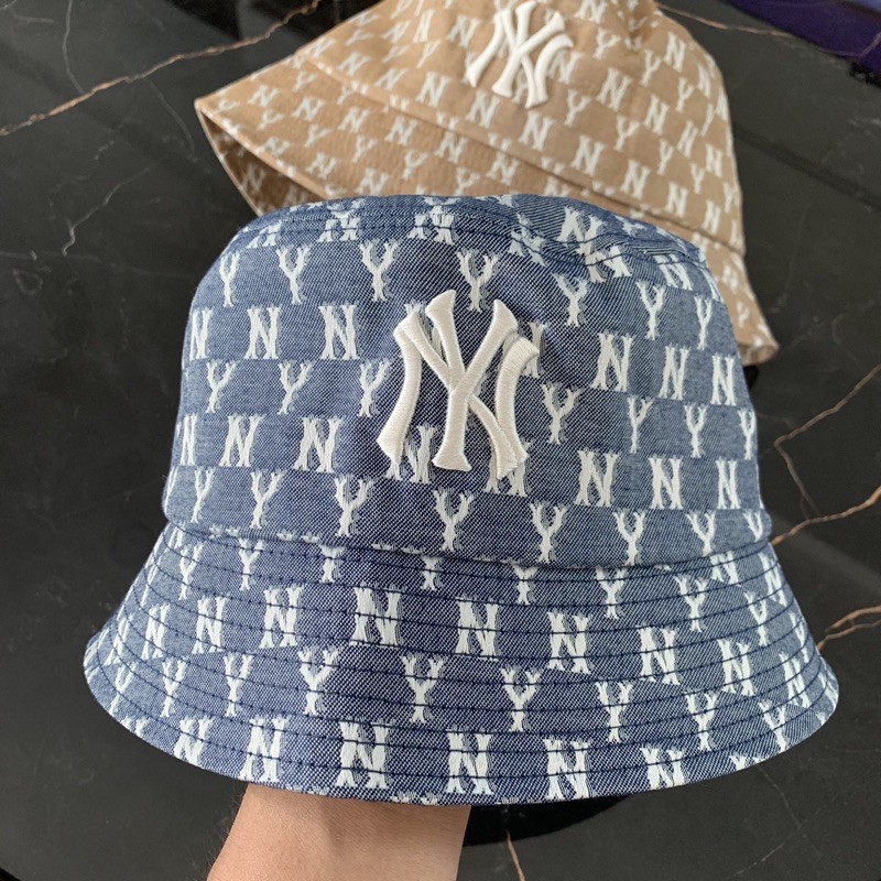 พร้อมส่ง MLB monogram jacquard bucket hat หมวกปีก | Shopee Thailand